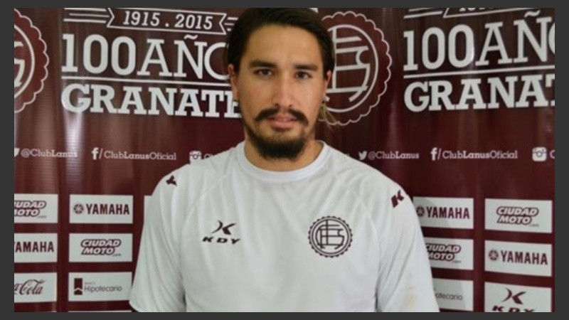 El jugador que acaba de regresar a Lanús y se accidentó. 