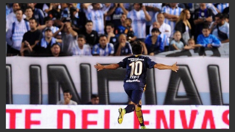 El pibe 10 de Central grita con todo su gol. 