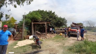 Los vecinos de Nuevo Alberdi mostraron su ira.