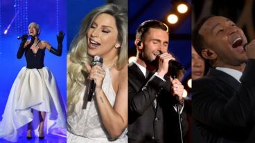 Rita Ora, Lady Gaga, Adam Levine y John Legend, algunos de los artistas en vivo de la gala.