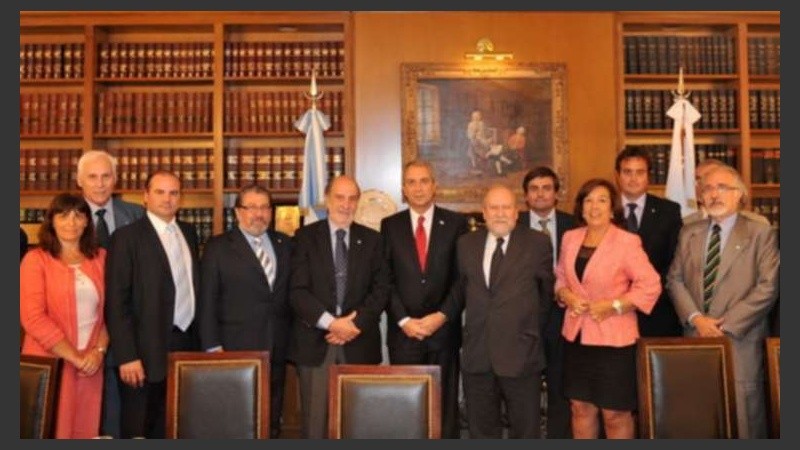 Foto institucional de la Asociación de Magistrados y Funcionarios de la Justicia Nacional.