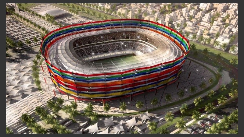 Uno de los estadios donde se jugará el Mundial de Qatar.