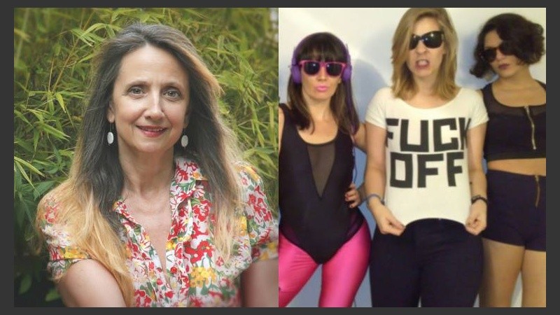 La cantante y compositora Liliana Vitale (izquierda) y parte del elenco de 