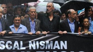 Moldes participó de la marcha del silencio que se llevó a cabo el 18 de febrero.