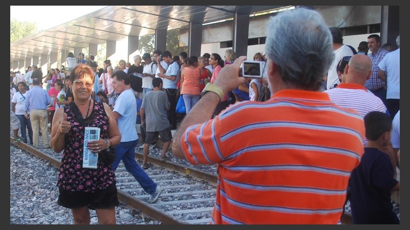 Un imagen que se repitió durante la jornada, todo el mundo quería tener una foto del evento