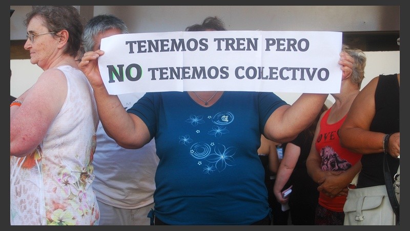 Algunos vecinos se quejaba que producto de las obras los colectivos pasaban más lejos de lo normal