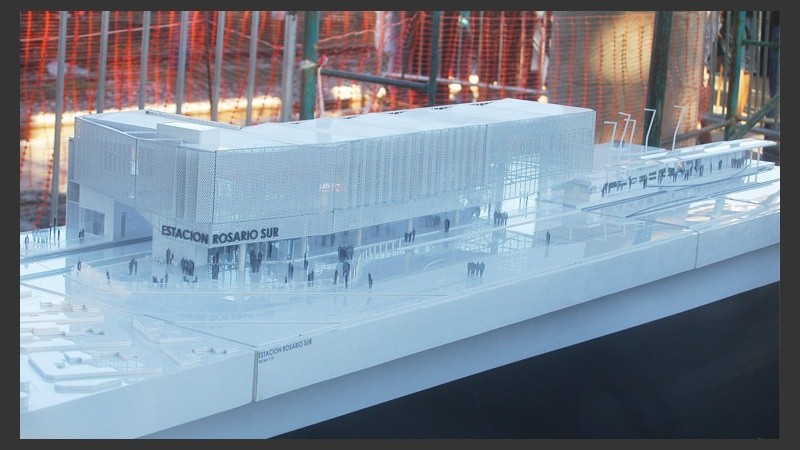 Maqueta de la Estación Rosario Sur totalmente terminada