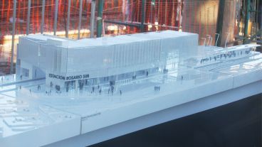 Maqueta de la Estación Rosario Sur totalmente terminada