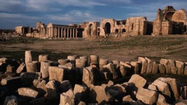 Las ruinas de Hatra, que fueron destruidas por los yihadistas.