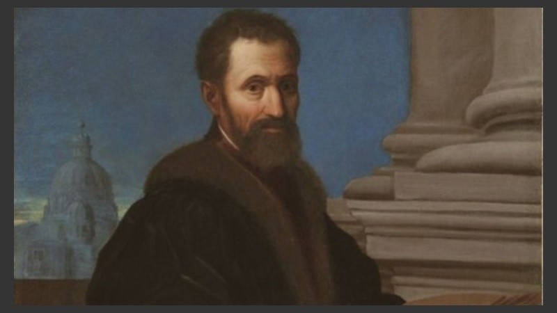 Retrato de Miguel Ángel Buonarroti.