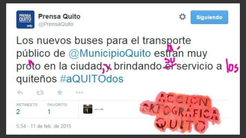 Las redes no se escapan de la Acción Ortográfica.