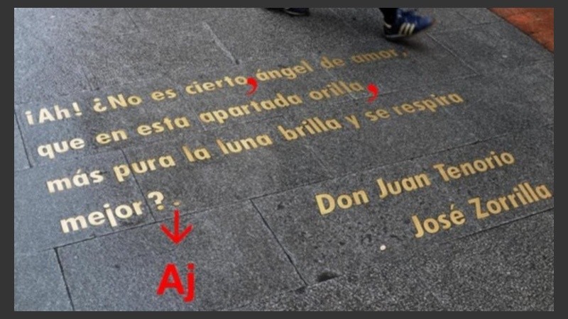 También la intendencia madrileña es susceptible de ser corregida, en pleno barrio de las letras.