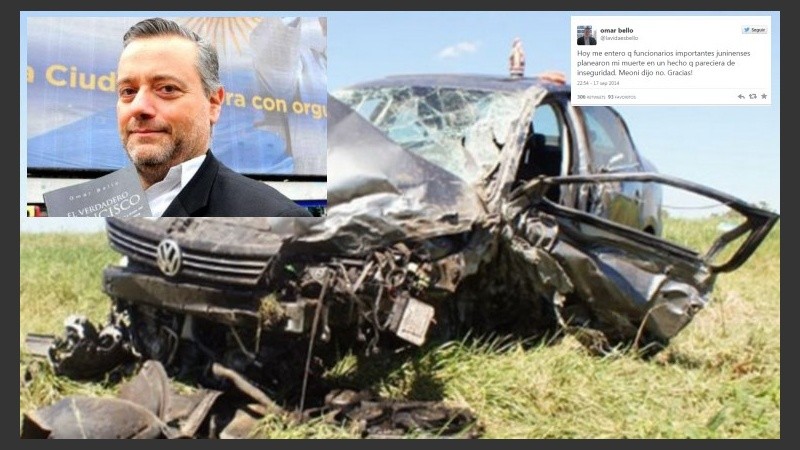 Omar Bello murió en un choque cerca de Chivilcoy.