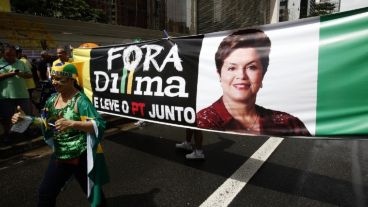 "Fuera Dilma", el reclamo de mucha gente disconforme.