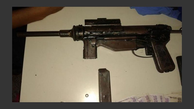El tipo de ametralladora secuestrada. 