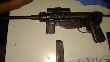 El tipo de ametralladora secuestrada.