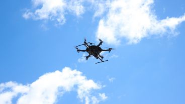 Uno de los dos drones que compró la provincia de Santa Fe para la seguridad.