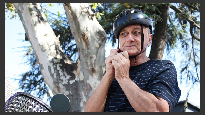 Estuvo presente Hermes Binner, que se puso el casco y salió a pedalear.