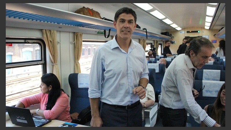 Alejandro Ramos, secretario de Transporte, realizó todo el viaje.
