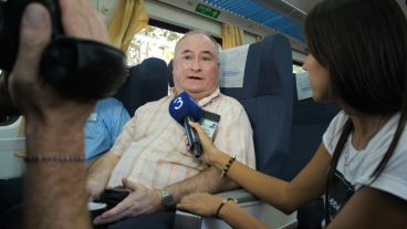 El equipo de Canal 3 presente en el viaje.