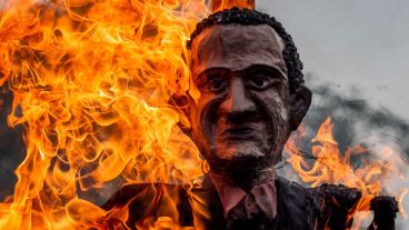 "La quema de Judas". La curiosa protesta en Venezuela contra el gobierno de Barack Obama.