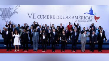 Cumbre de las Américas: la foto oficial con todos los mandatarios.