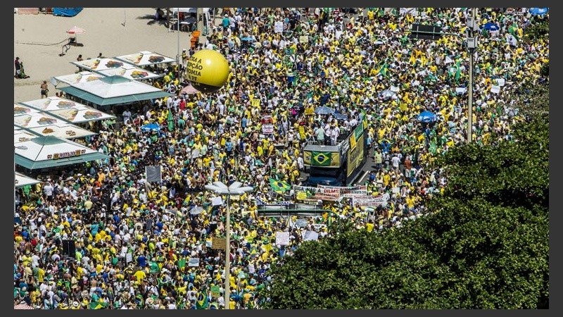 Una postal aérea de la ciudad de Río de Janeiro.