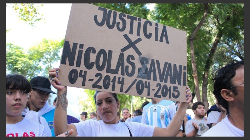 Pedido de justicia a un año de la muerte de Nicolás Savani, afiliado a Camioneros muerto en una balacera.
