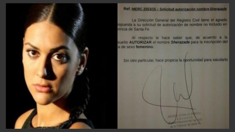 El documento del Registro Civil emitido el 10 de abril.