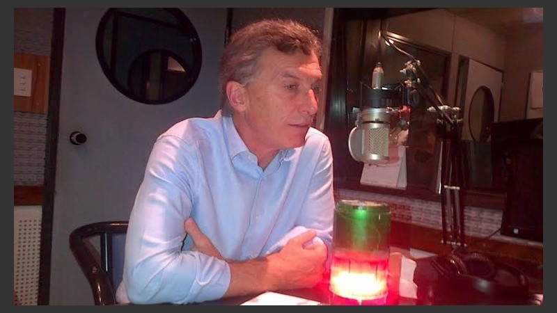 Temprano, Macri estuvo en Radio 2. 