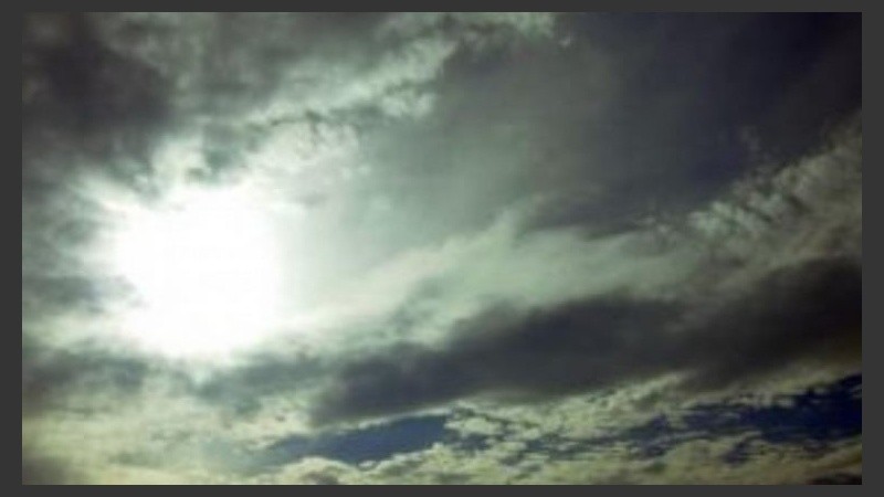 Nubes que podrían ser lluvia. 