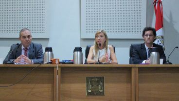 Los fiscales Camporini, Rubiolo y Fernández Bussy.