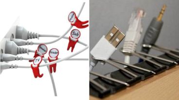 Una solución para separar los conectores e identificar qué cabe o enchufe pertenece a qué cosa