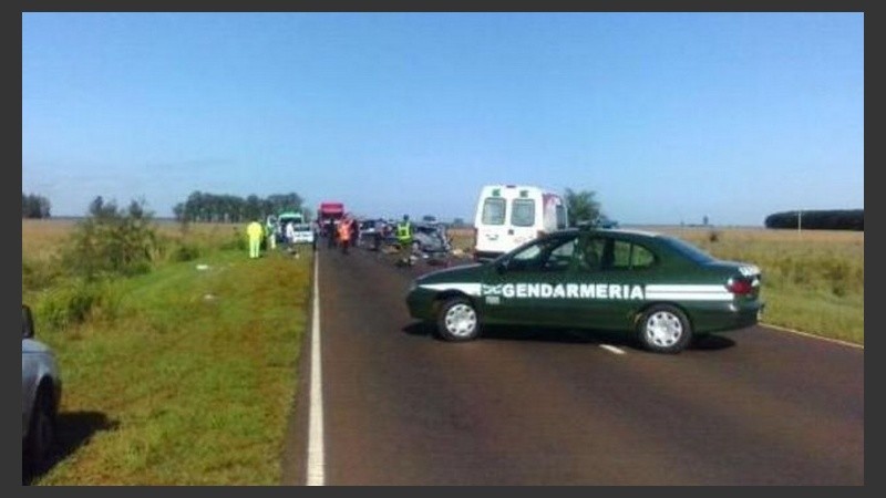 Una de las primeras imágenes del accidente. 