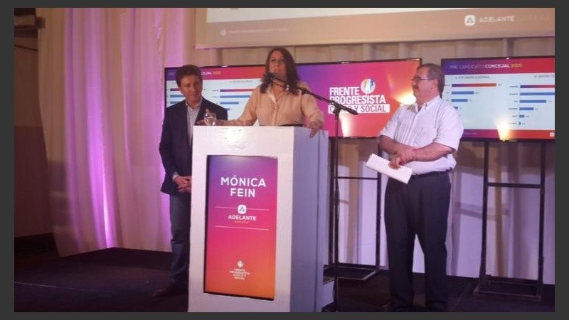 La intendenta recomendó votar pensando en los hijos. 