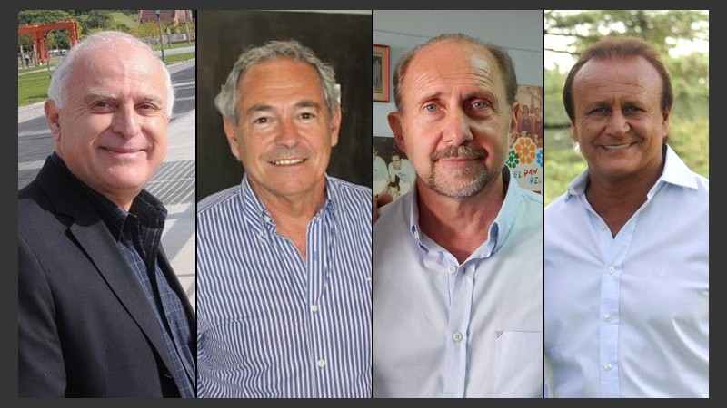 Los principales precandidatos a gobernador. 