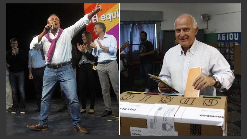 Del Sel  fue el que festejó. Lifschitz votando este domingo.