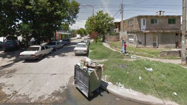 Baigorria al 800, donde vivía el papá de Macaco Muñoz y donde este lunes desconocidos lo ejecturaron a quemarropa.