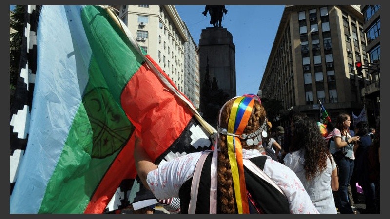 La marcha partió desde el monumento al expresidente Julio Argentino Roca y culminó en el Congreso.