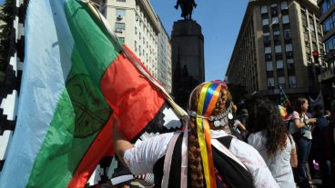 La marcha partió desde el monumento al expresidente Julio Argentino Roca y culminó en el Congreso.