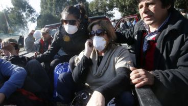 Miles de evacuados en la zona más crítica del lado chileno.