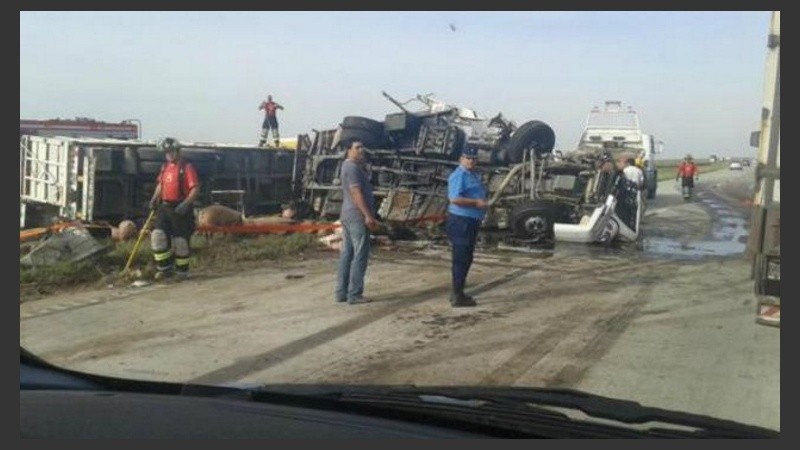 La circulación quedó interrumpida en una de las manos a Rosario. 