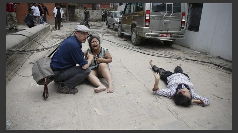 Tremendas imágenes del terremoto en Nepal. 
