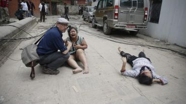 Tremendas imágenes del terremoto en Nepal.