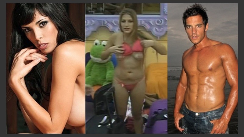 María Paz, Marian Farhat y Francisco delgado –ex de Gisela Bernal–, todos juntos en la casa.