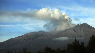 El volcán tuvo una nueva erupción esta semana.