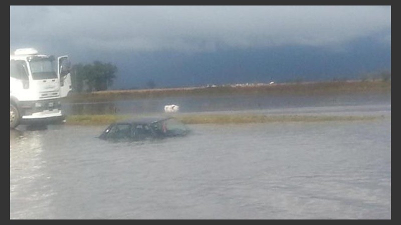 La ruta 33 a la altura de la A012.