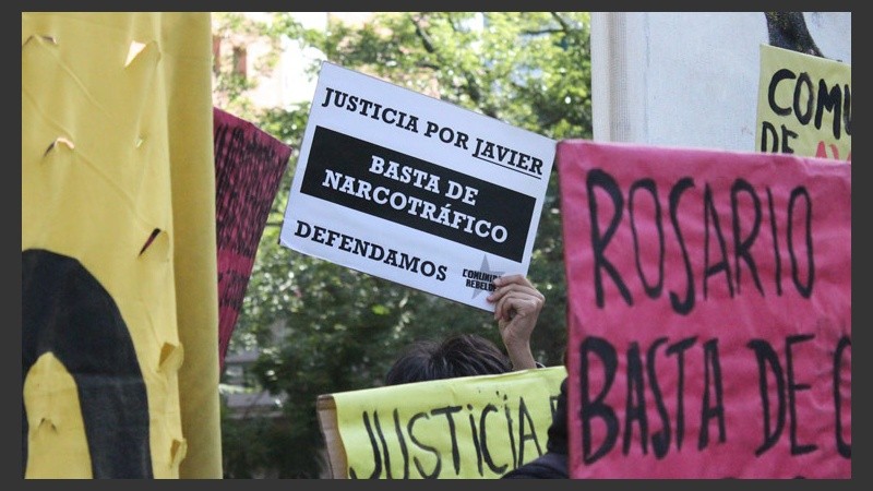 El reclamo también fue contra el narcotráfico presente en el barrio de zona oeste.