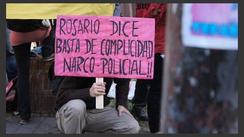Los manifestantes cuestionaron el accionar de la policía.
