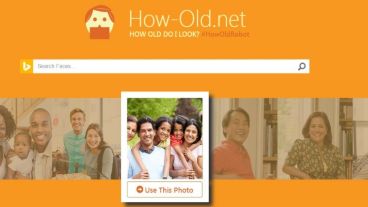 El sitio calcula la edad según una foto.